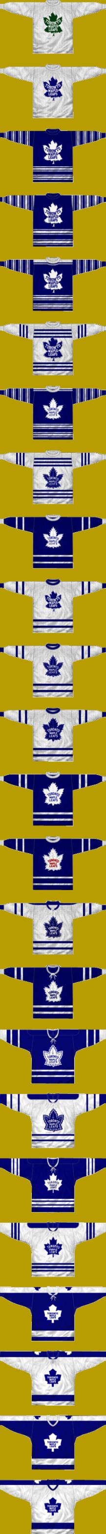 Toronto Maple Leafs Jersey Evolution Clock